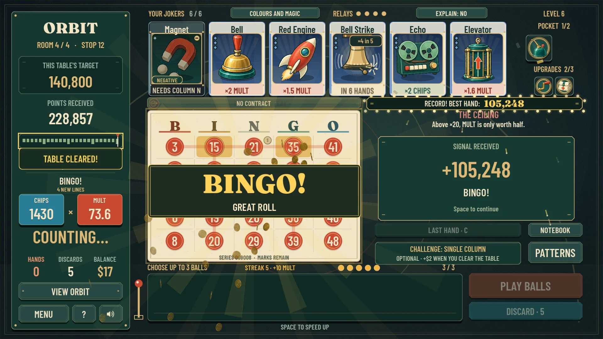 ORBIT: Bingo Roguelite