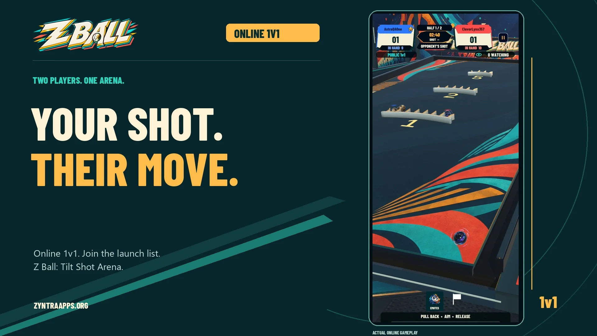 Z Ball: 1v1 Tilt Shot Arena